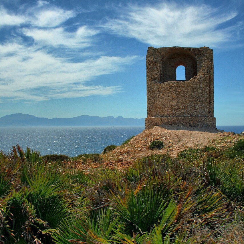 mediterranean, coast, watchtower, hdr, watchtower, watchtower, watchtower, watchtower, watchtower